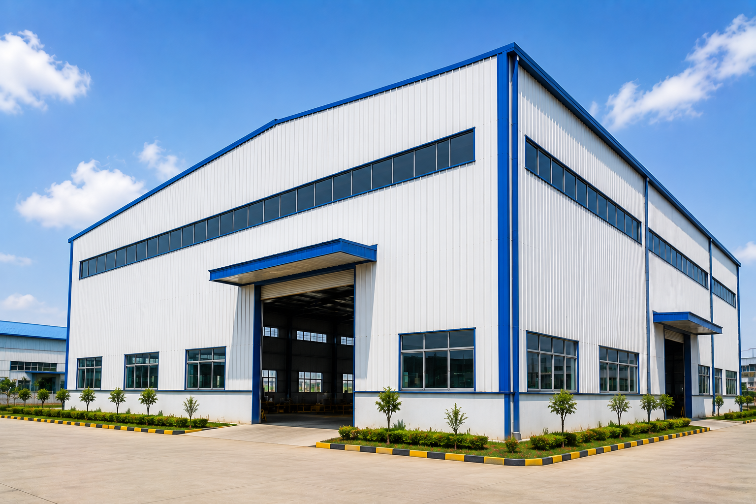 Industrial shed erection and electrical work in Bihar